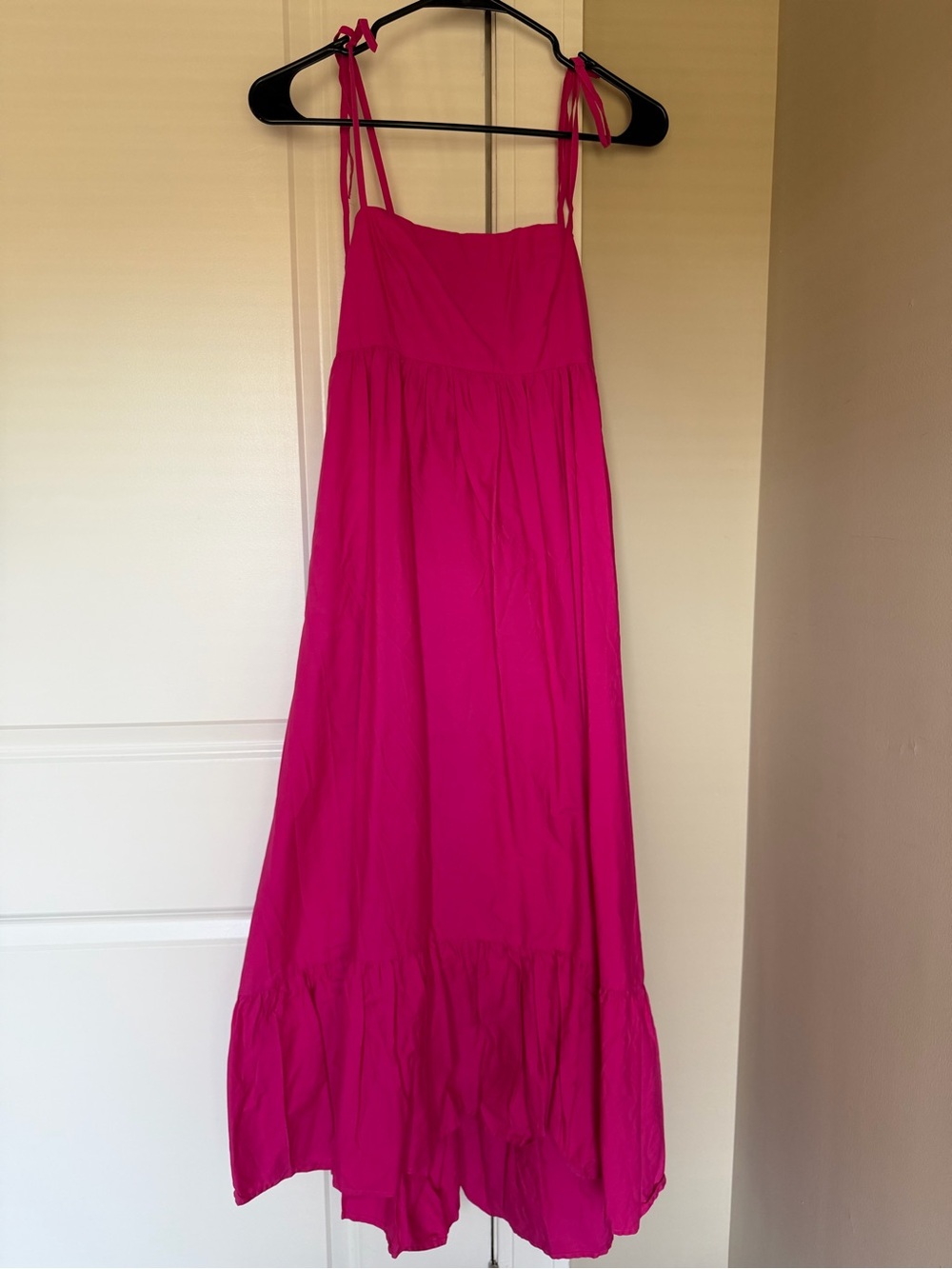 Showpo Bright Fuchsia Tie-Strap Maxi Dress